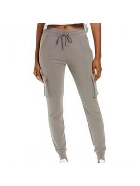 Alo Yoga Unwind Cargo Sweatpants Joggers Tapered Shadow Women's Size Medium